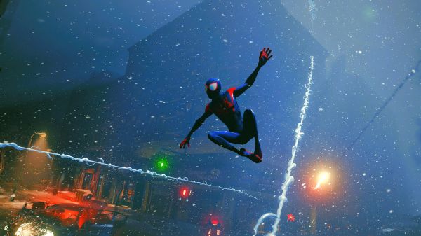 Spider Man,mijl Morales,stad,New York City,Spiderman Miles Morales,wolkenkrabber