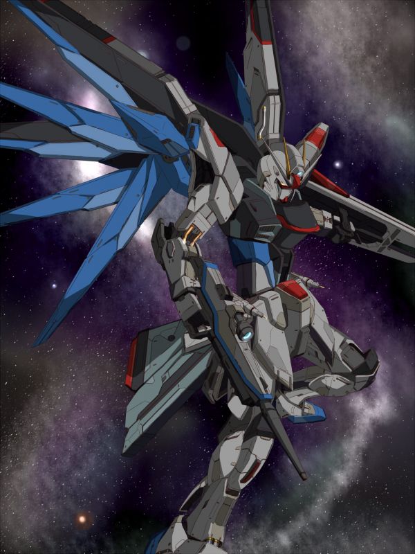 anime, mechs, Gundam, Mobile Suit Gundam SEED, Freedom Gundam, έργα τέχνης