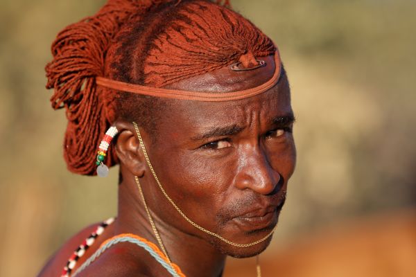 gezicht, tempel, mensen, portret, rood, halsketting