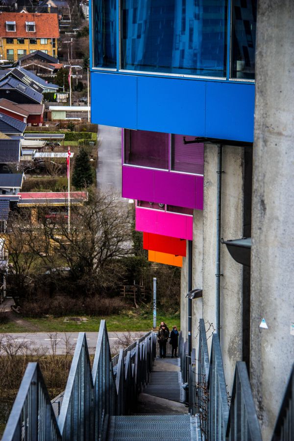 kleurrijk, stad, straat, architectuur, gebouw, stadsgezicht