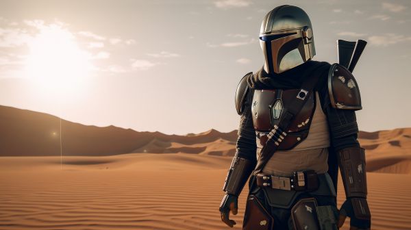 casco,armatura,ai art,Mandaloriani,The Mandalorian Character,deserto