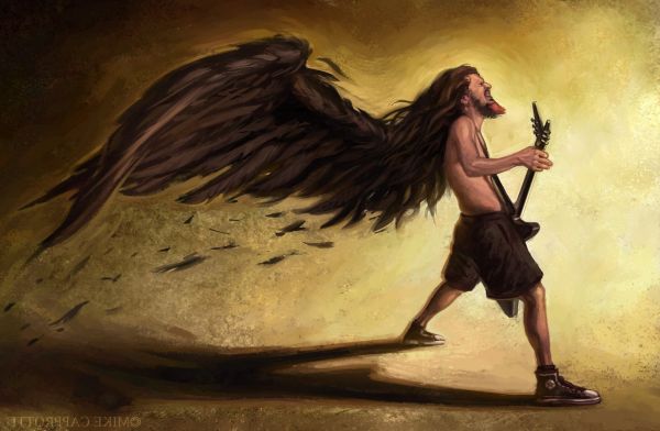 rockemusikk,2048x1341 px,Dimebag Darrell,fantasy art,Pantera