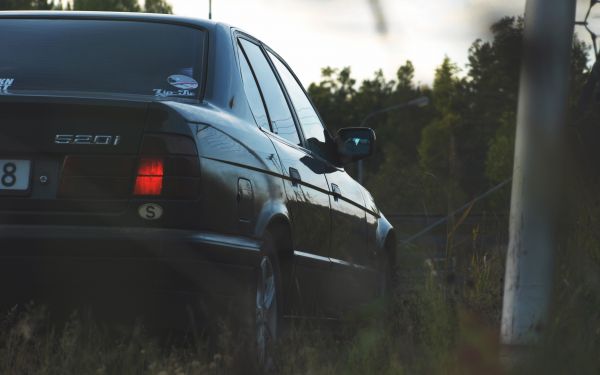 3648x2280 px, car, vehicle, BMW, BMW E34, BMW E34 520i