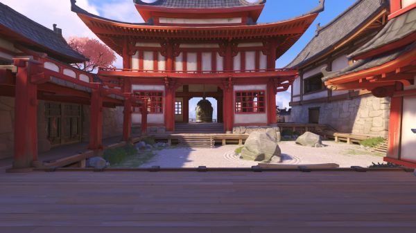 Κτίριο,Overwatch,Hanamura Overwatch,ναός,ναός,κινεζικής αρχιτεκτονικής