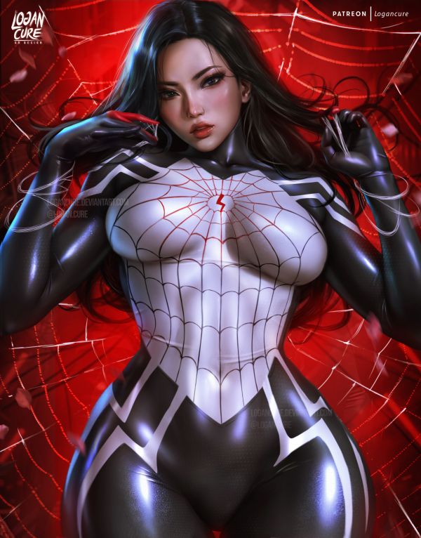 women,digital art,artwork,illustration,Logan Cure,Silk Marvel character