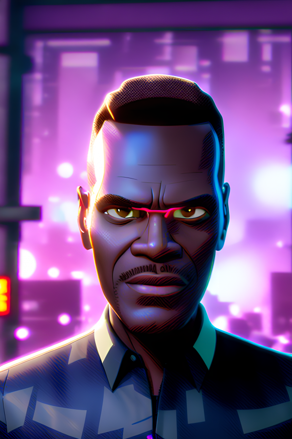 Nick Fury, spiderverse, into the spiderverse, ศิลปะดิจิตอล, ai art, Stable Diffusion