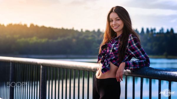 Frauen im Freien,Frau,Modell-,Porträt,Tiefenschärfe,Sonnenlicht