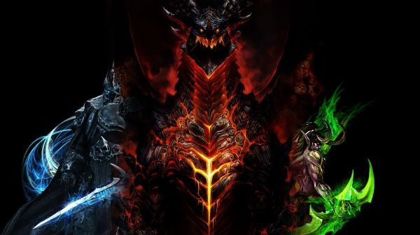 Raja Lich, Warcraft, 1920x1080 px, Arthas, Deathwing, Illidan