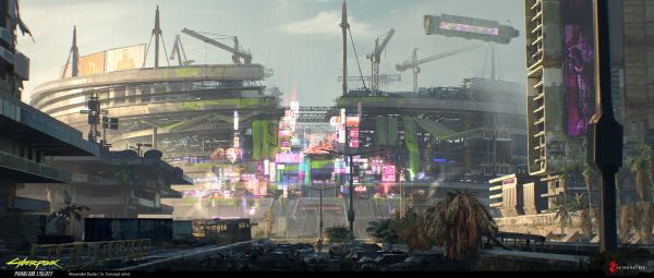 arte digitale,opera d'arte,illustrazione,concept art,cyberpunk 2077,futuristico