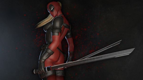 Marvel Comics,Lady Deadpool,screenshot,2048x1152 px