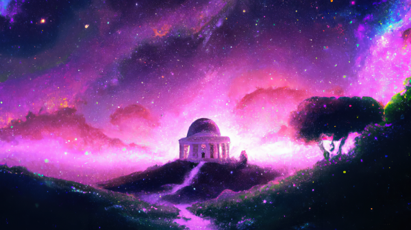 ai art,ペインティング,AI painting,宇宙美術,星,夜空