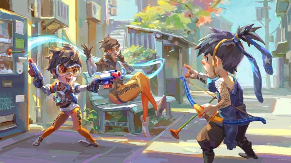 Hanzo Overwatch,Overwatch,Tracer Overwatch,1920x1078 px