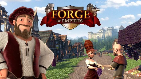 视频游戏, Forge of Empires, 屋, 村, 男人, 妇女