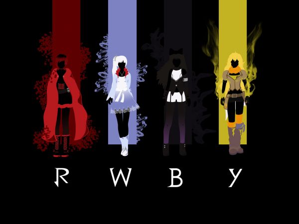 블레이크 벨라,RWBY,양 샤오 롱,루비 로즈,삽화,포스터