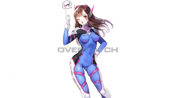 jocuri video,Overwatch,brunetă,D Va Overwatch,îmbrăcămintea strâmtă,a face cu ochiul