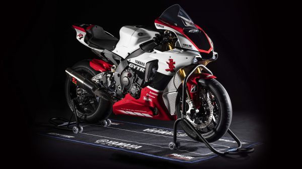 Yamaha YZF R1,ยานพาหนะ,รถจักรยานยนต์,darkened background