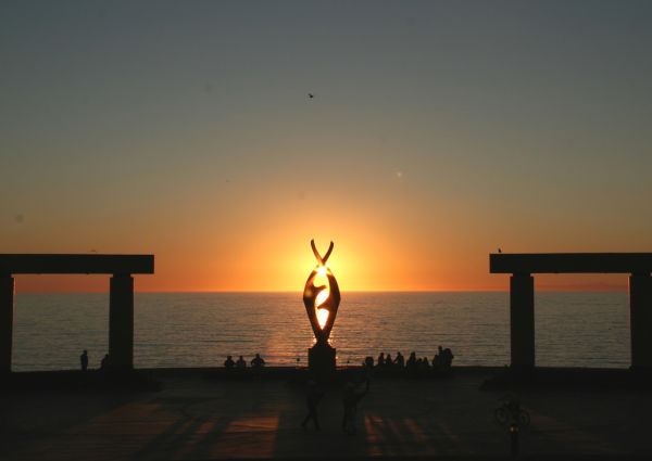 pordosol,hav,Sonora,Mexico,atardecer,se