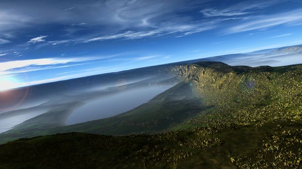 landschap,meer,hemel,wolken,8k