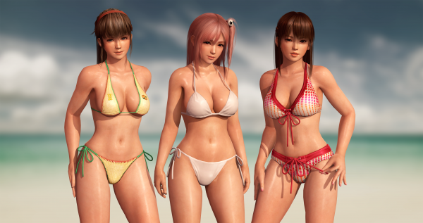 3D,đàn bà,Render,Doa,Bikini,trò chơi điện tử