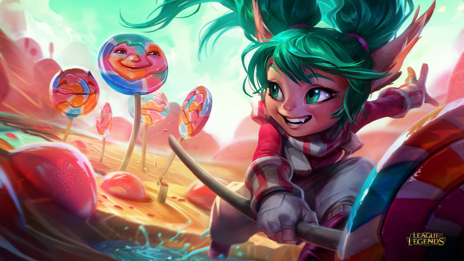 illustration, anime, Poppy League of Legends, skærmbillede, computer tapet, tegneserie