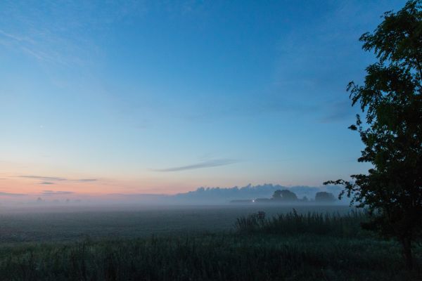 luce del sole, paesaggio, tramonto, collina, natura, cielo