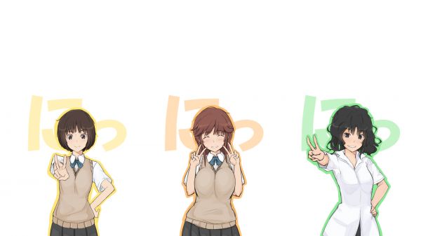 illustratie, anime, animemeisjes, spotprent, merk, Amagami SS