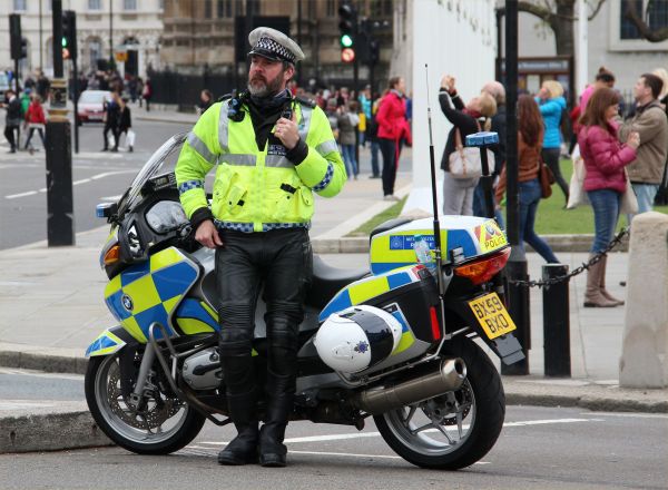 ロンドン, 警察, 車, オートバイ, 車両, 通り