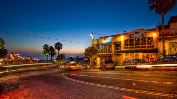 fotografía,Trey Ratcliff,noche,playa,la carretera,coche