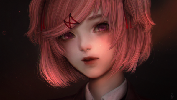 动漫女孩,Doki Doki Literature Club,视觉小说,Natsuki Doki Doki Literature Club