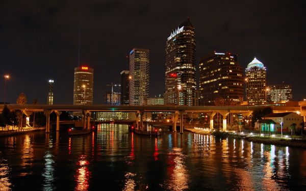 lampu,kota,Cityscape,malam,bangunan,refleksi