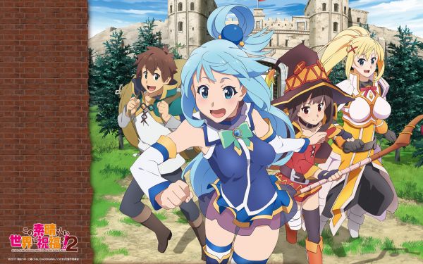 Anime,Anime girls,Kono Subarashii Sekai ni Shukufuku wo,Aqua KonoSuba,Megumin,Karanlık KonoSuba