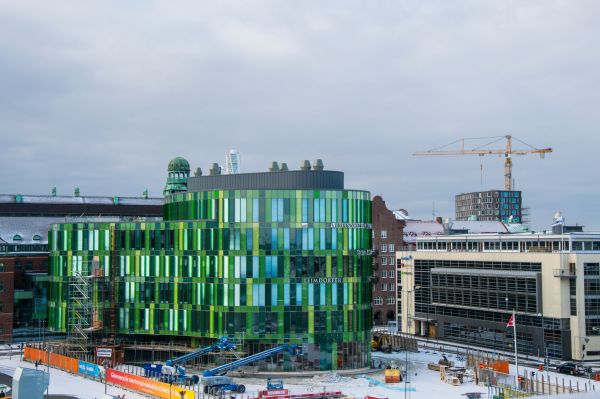 architectuur, sneeuw, winter, voertuig, stadsgezicht, hemel