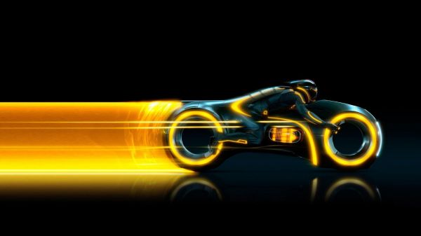 1920x1080 px,futuristic,Light Cycle,reflection,Tron