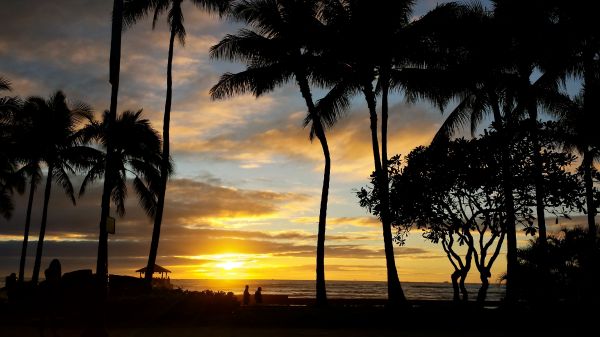 reizen,blauw,zonsondergang,vakantie,hemel,mensen