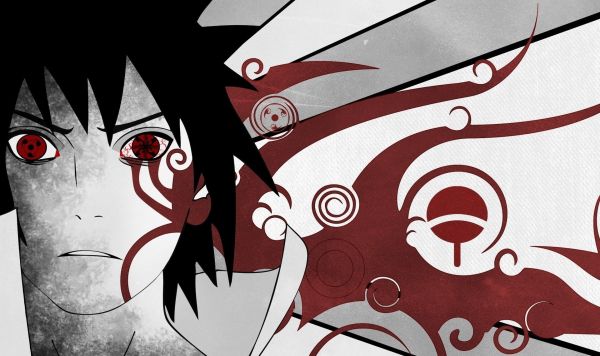 illustration,Naruto Shippuuden,Sharingan,drawing,selective coloring,cartoon