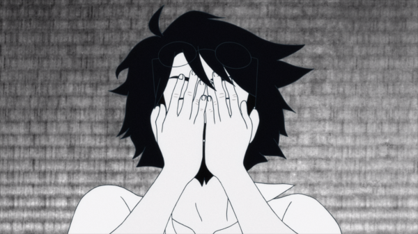 dessin,illustration,Monochrome,Anime,dessin animé,The Tatami Galaxy