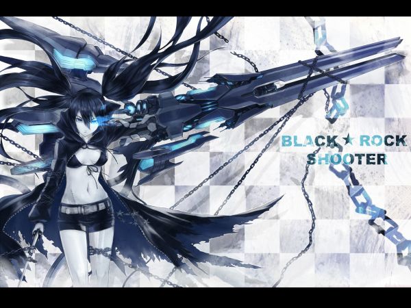 аниме,аниме момичета,Black Rock Shooter,Kuroi Мато,Сила Black Rock Shooter,скица