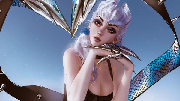 Nixeu,数字艺术,艺术品,插图,Evelynn League of Legends,妇女