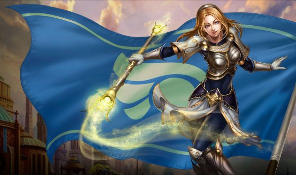 anime, Summoner ini Rift, Lux League of Legends, screenshot, perang, mitologi