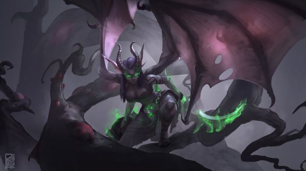 Fantasia arte,Anime,World of Warcraft,demônio,Caçador de Demônios,Demônio