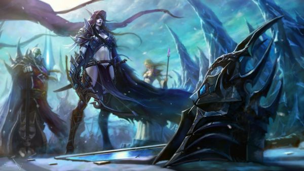 2000x1125 px,Jaina Proudmoore,Lich King,World of Warcraft,Varok Saurfang