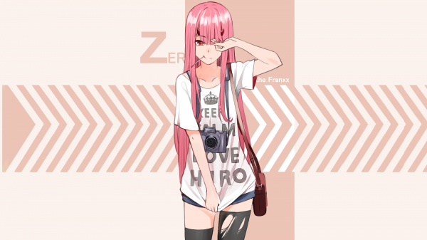 anime,animeflickor,Code 002,Zero Two Darling in the FranXX,Darling in the FranXX,rödhårig