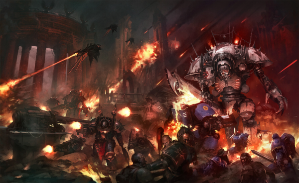 Warhammer 40 000,Warhammer,Warhammer 30 000,Красный,Черный,Хаос