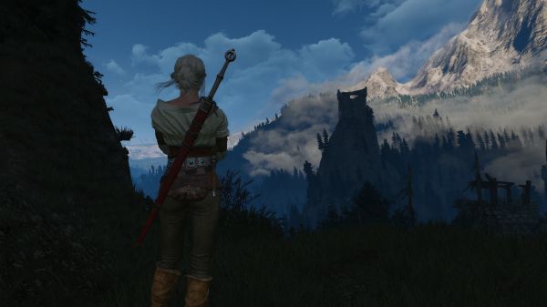 The Witcher 3 Wild berburu,screen shot,PC gaming,Cirilla Fiona Elen Riannon,Kaer Morhen