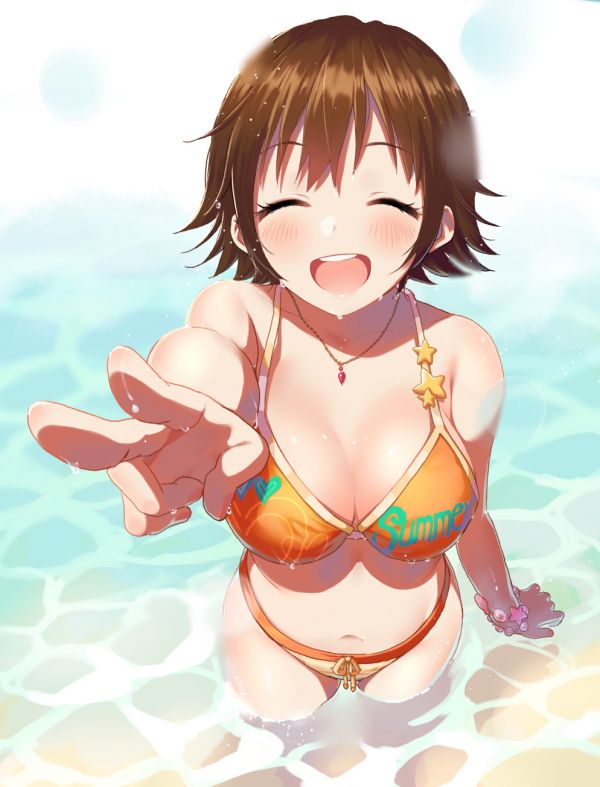 Honda Mio, THE email protected Cinderella Girls, THE email protected, animemeisjes, bikini, decollete