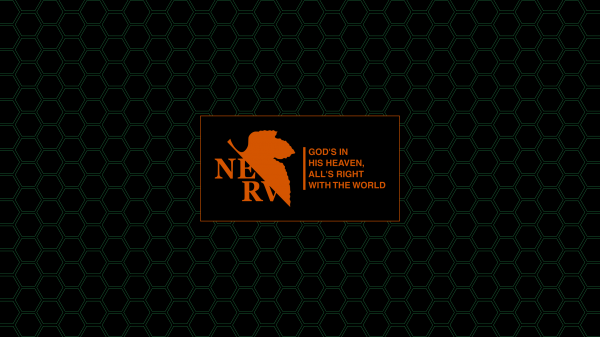 Neon Genesis Evangelion,Nerv,fictional logo,hexagon