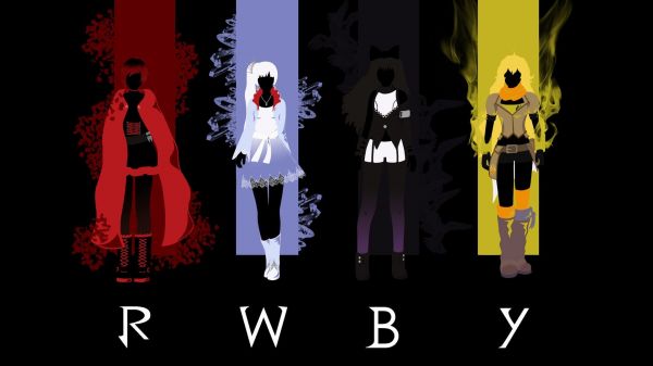 ilustrasi, Blake Belladonna, RWBY, Yang Xiao Long, ruby rose, Weiss Schnee