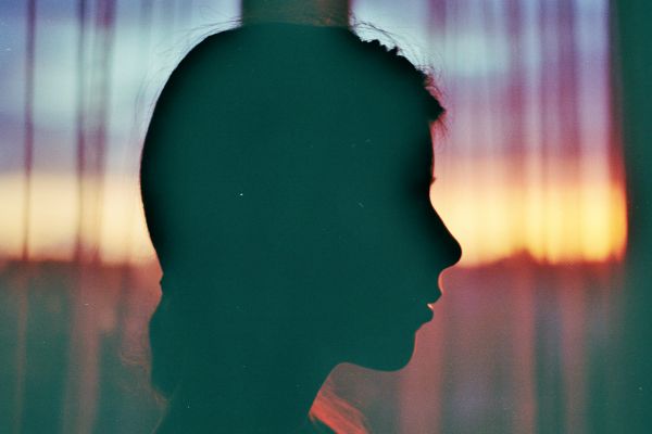 retrato,agua,reflexão,perfil,verde,luz