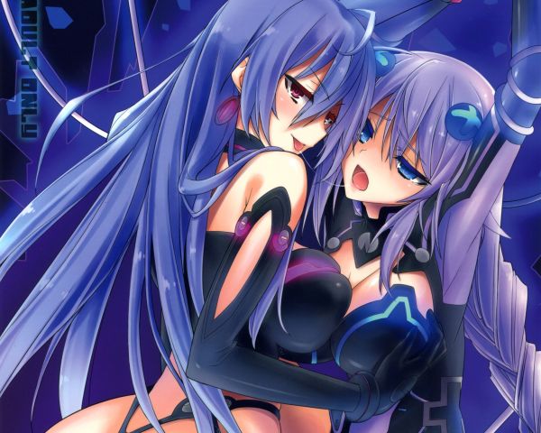 Anime,Chicas anime,Hiperdimensión Neptunia,Obra de arte,Yuri,Neptuno