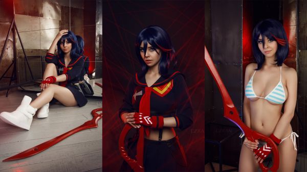 kobiety,kolaż,Disharmonica,Kill la kill,Cosplay